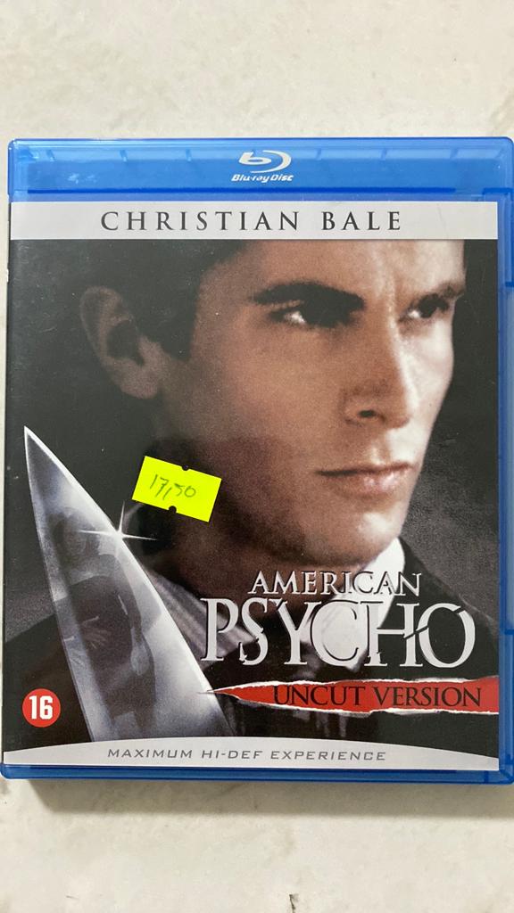 American psycho blu ray NL versie, Ophalen of Verzenden, Zo goed als nieuw, Horror