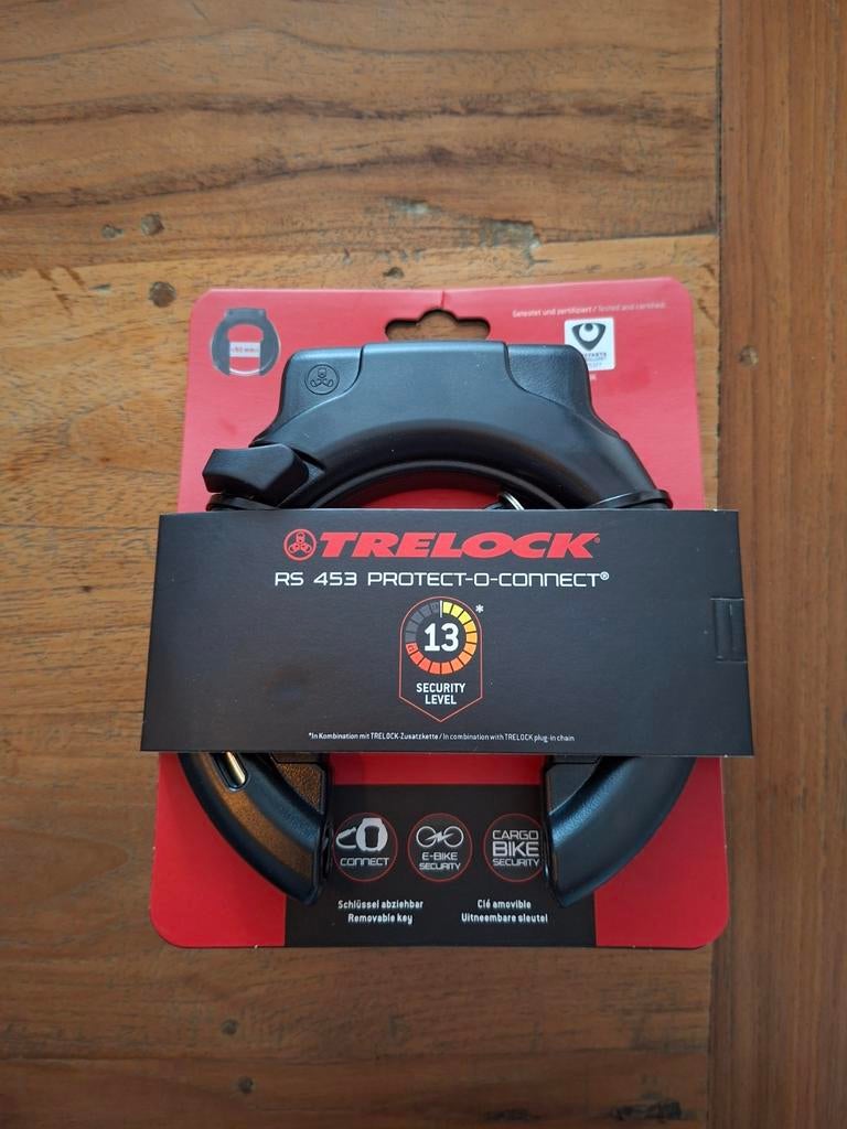 Nieuw Trelock RS 453 Protect-O-Connect Ringslot Fietsslot, Ophalen of Verzenden, Nieuw, Ringslot