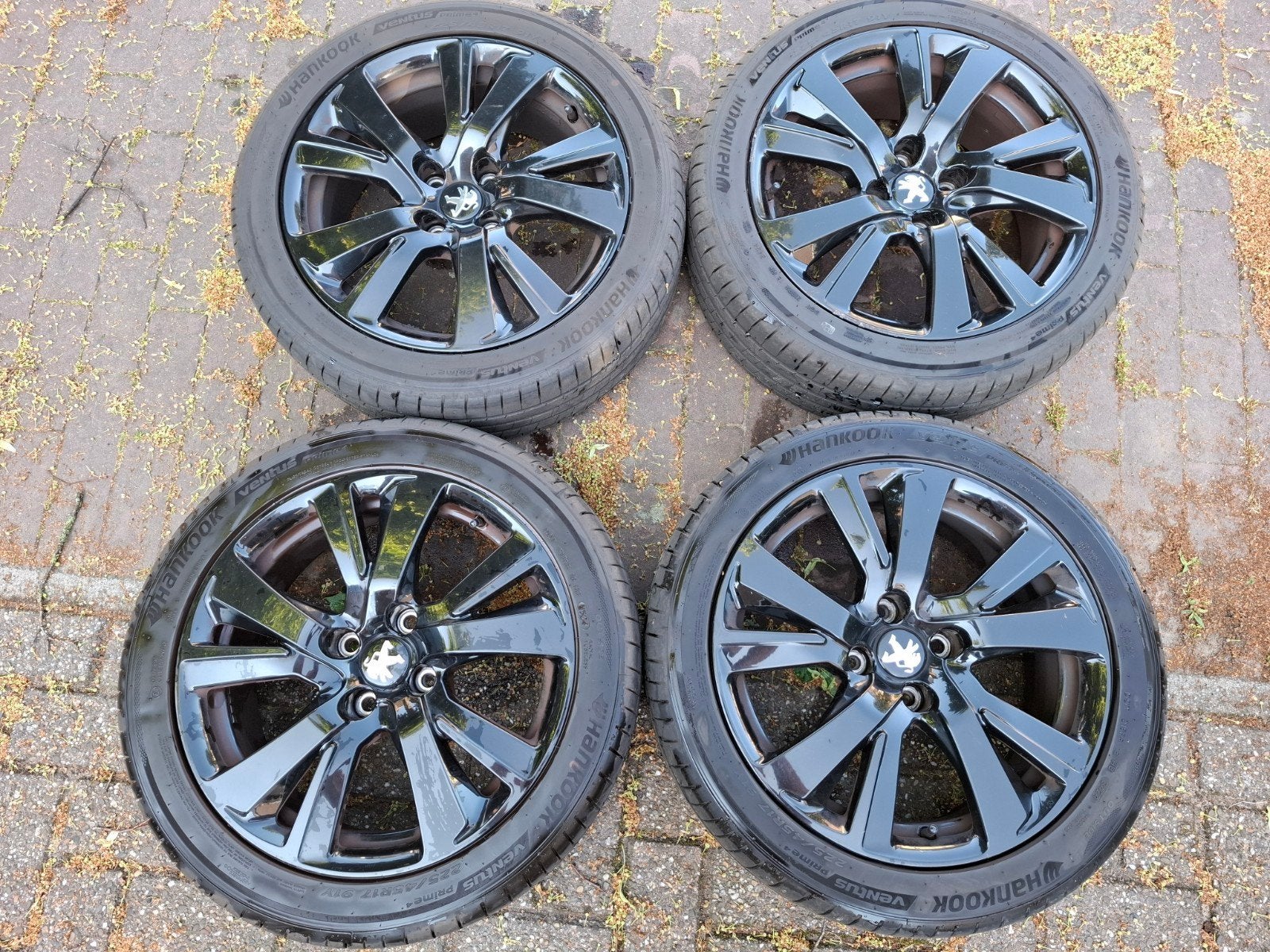 Zwarte 17 inch velgen geschikt voor peugeot steek 4x108, Auto-onderdelen, Banden en Velgen, Ophalen, Gebruikt, Velg(en), 17 inch