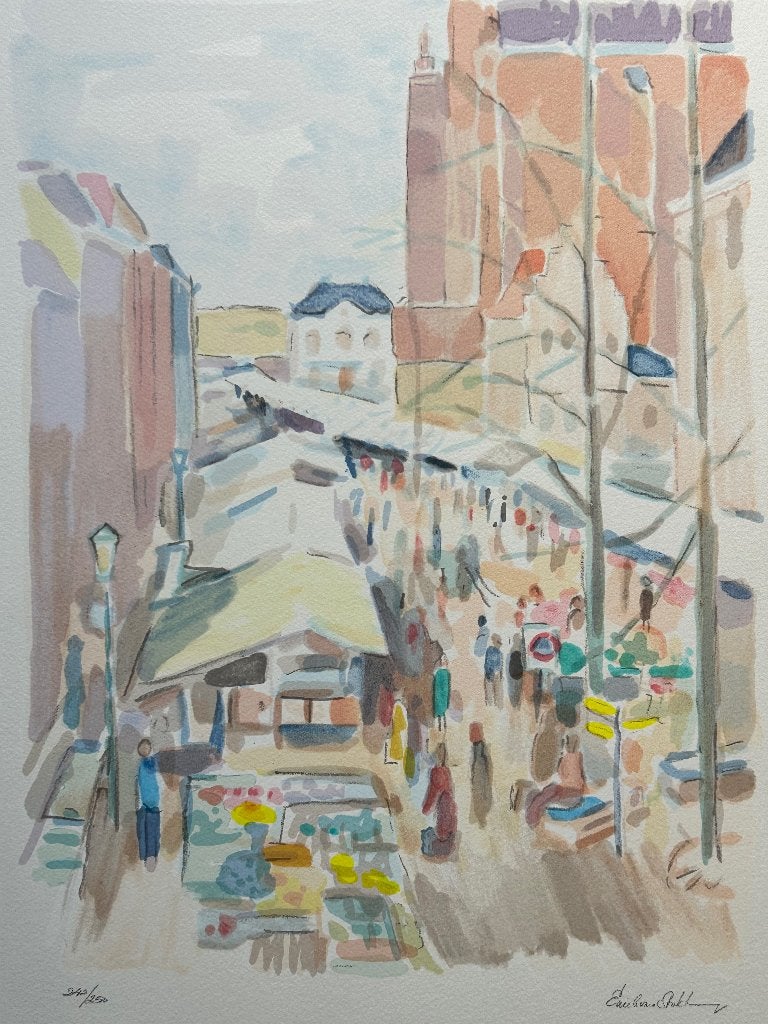 Zeefdruk Ellen van Stokkum, Antiek en Kunst, Kunst | Litho's en Zeefdrukken, Gesigneerd, Verzenden, Zeefdruk