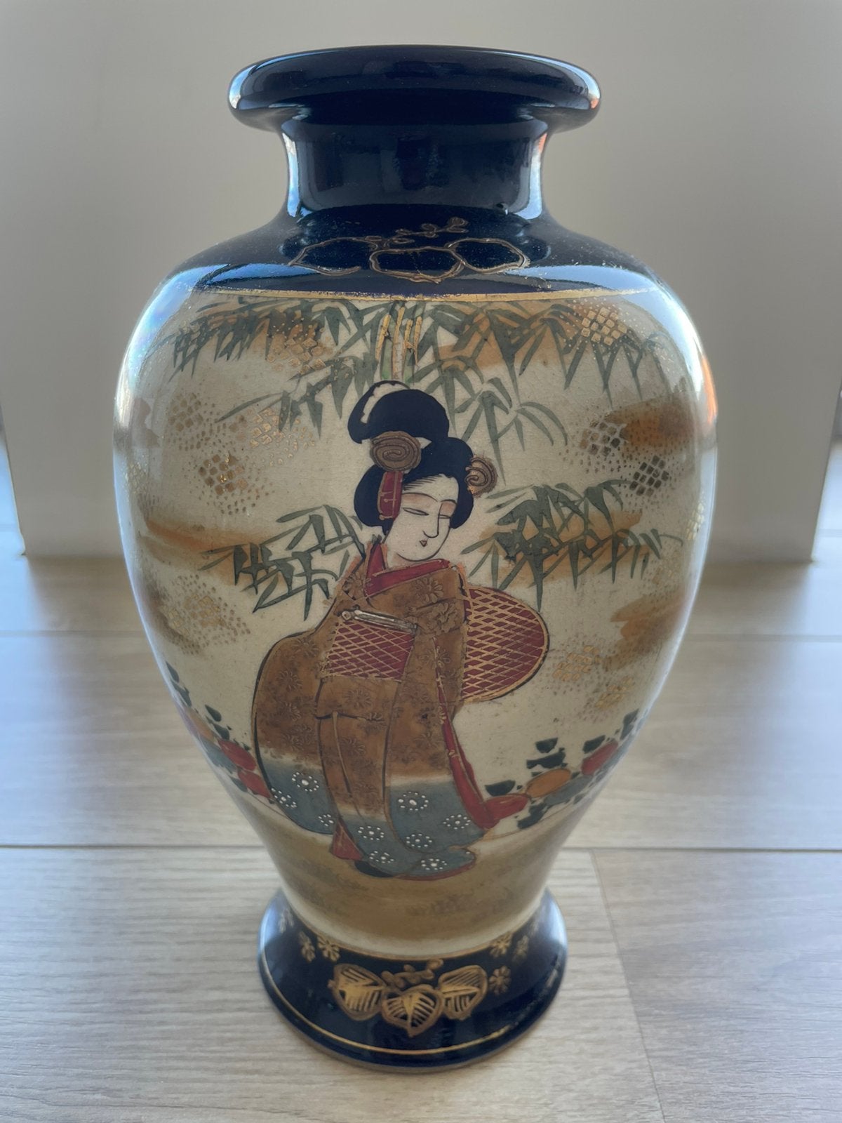 Mooie Japanse siervaas Kyoto rond 1920, Ophalen of Verzenden