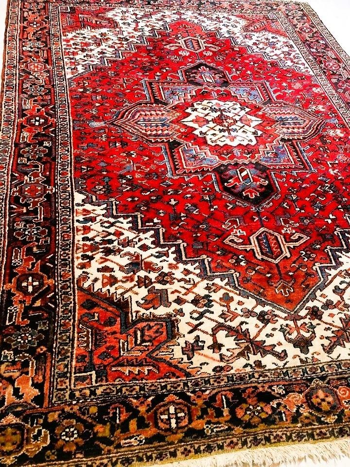 Perzisch tapijt handgeknoopt Heriz Oosters vloerkleed wol, Huis en Inrichting, Stoffering | Tapijten en Kleden, Overige kleuren
