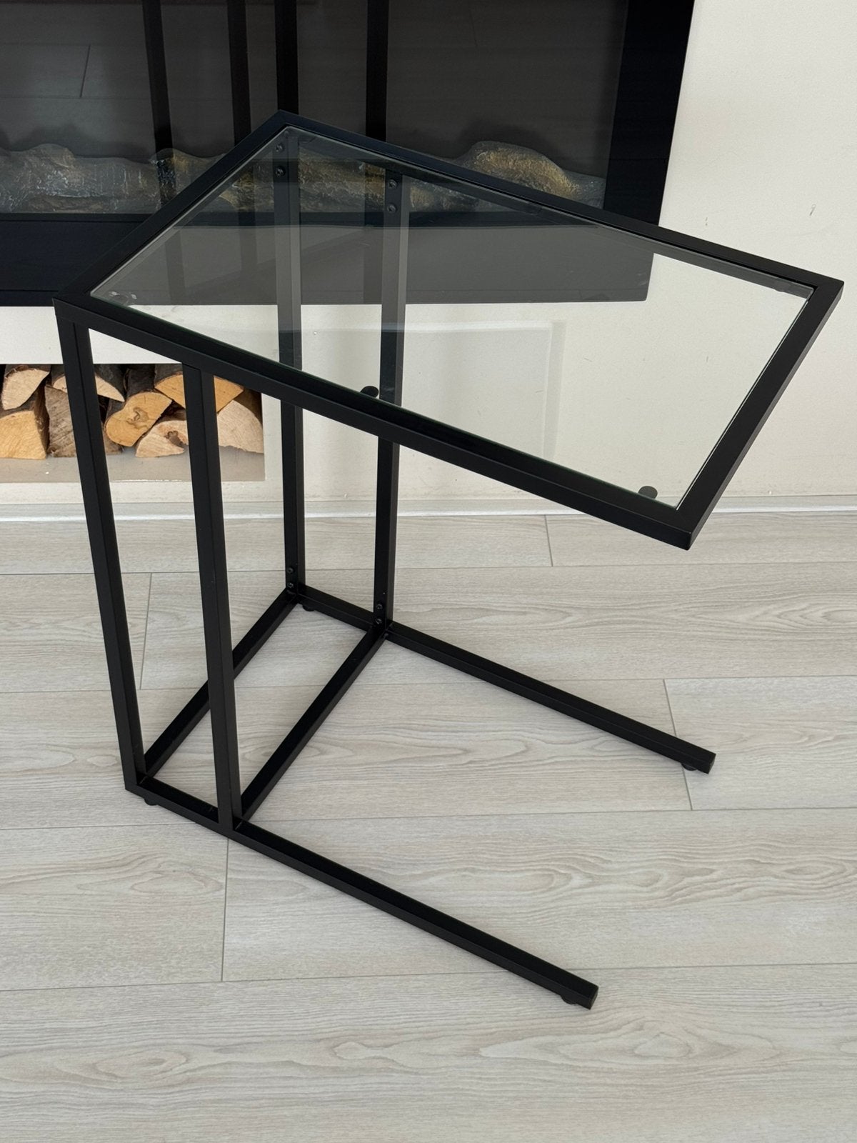 VITTSJÖ IKEA BIJZETTAFEL 35x65CM, Huis en Inrichting, Tafels | Sidetables, Ophalen, 50 tot 100 cm, Rond, Zo goed als nieuw