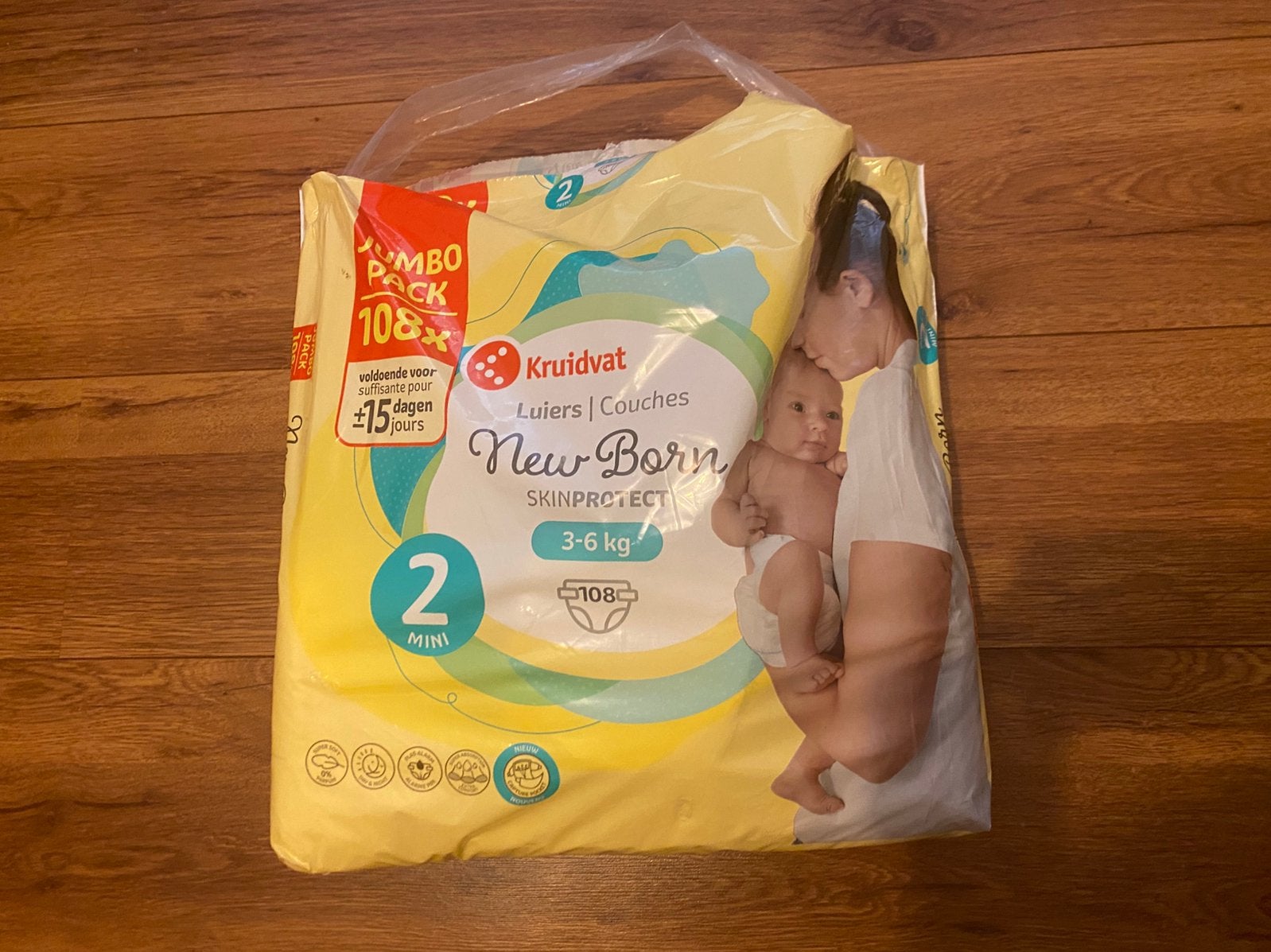 Halve zak luiers, Ophalen of Verzenden, Zo goed als nieuw, Overige typen