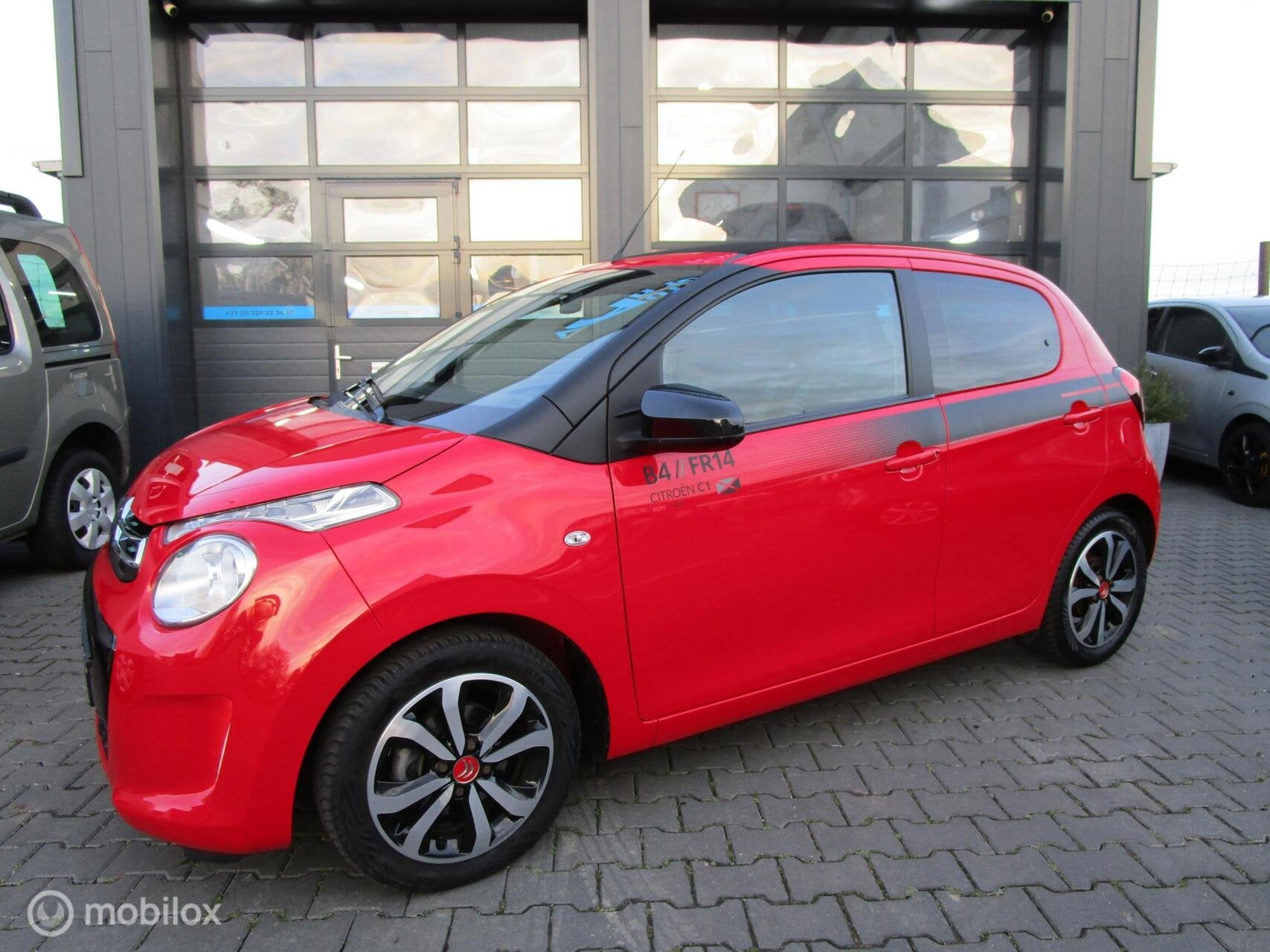 Citroen C1 1.0 VTi Airscape Shine Cabrio 5drs Automaat! 77dk, Parkeersensor, Stof, Gebruikt, 4 stoelen