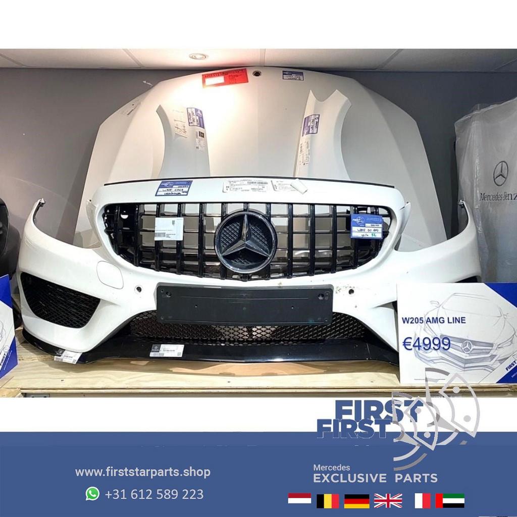 W205 C205 C43 AMG VOORKOP onderdelen Mercedes C Klasse WIT F, Auto-onderdelen, Carrosserie en Plaatwerk, Gebruikt, -, Voor, Ophalen of Verzenden