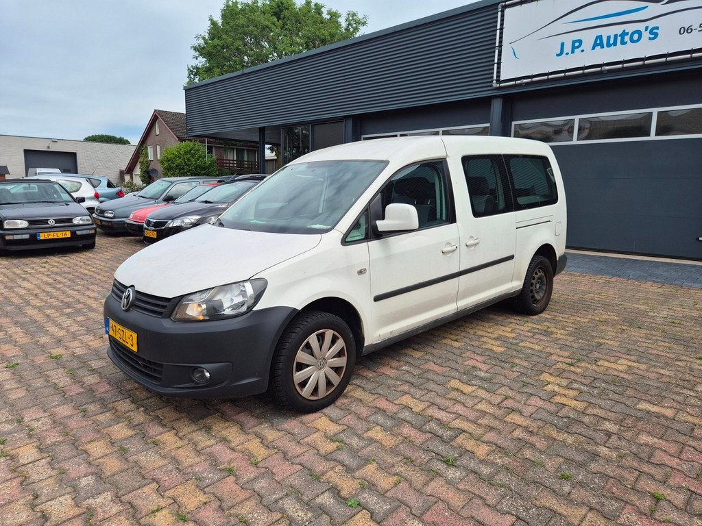Volkswagen Caddy Maxi 2.0 Ecofuel Trendline dubbel cabine ro, Euro 5, Gebruikt, 4 cilinders, 7 stoelen