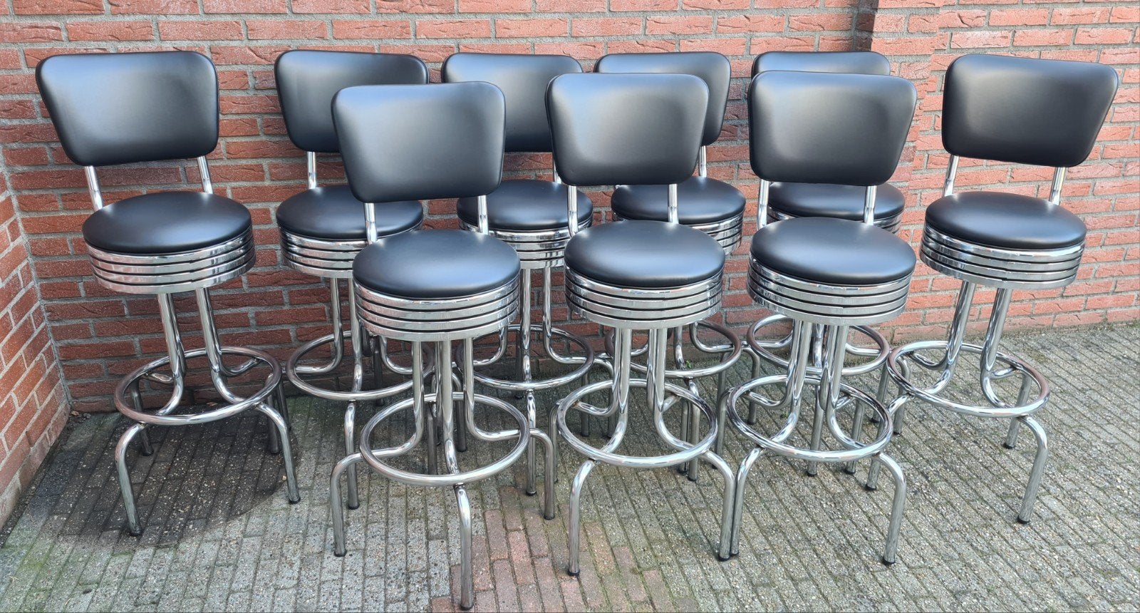 FIFTIES SIXTIES AMERIKAANSE BARKRUKKEN BEL AIR BARTAFEL, Ophalen, Draaibaar, 60 tot 90 cm, Zo goed als nieuw