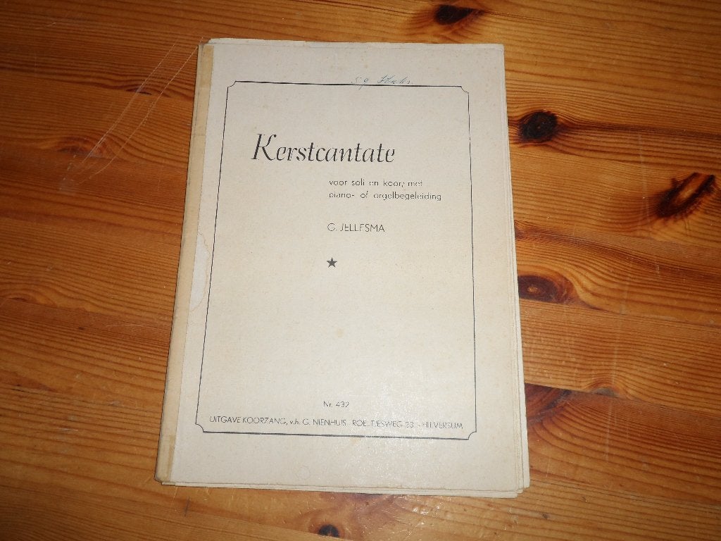 Kerstcantate - g. Jellesma, Gebruikt, Ophalen of Verzenden, Artiest of Componist, Religie en Gospel