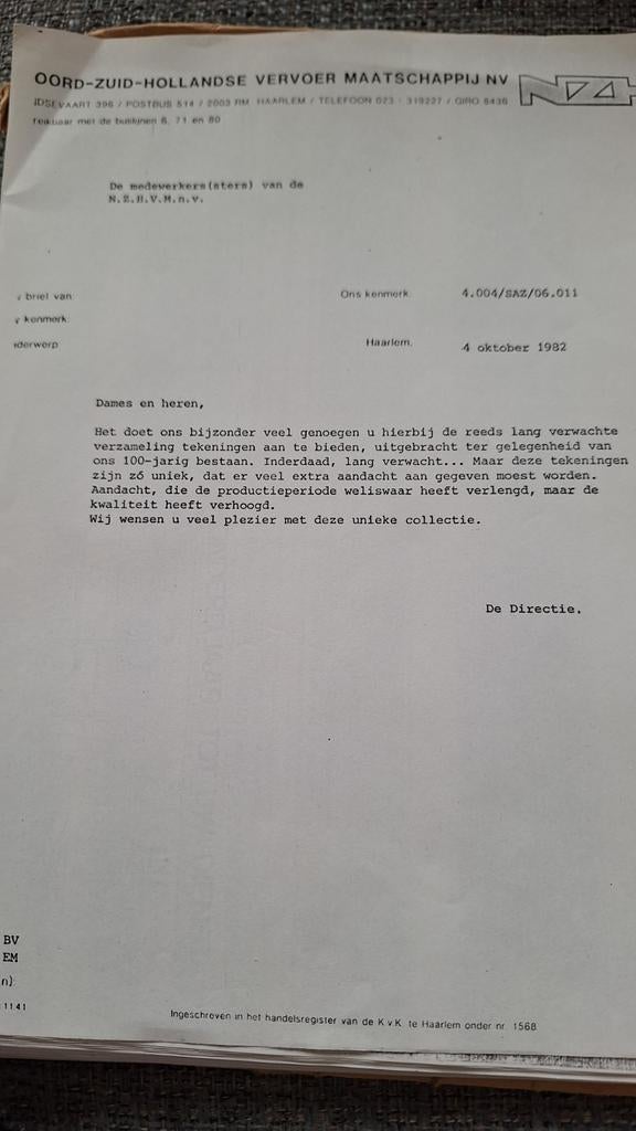 NZH rollend materieel 1881-1981, Ophalen of Verzenden