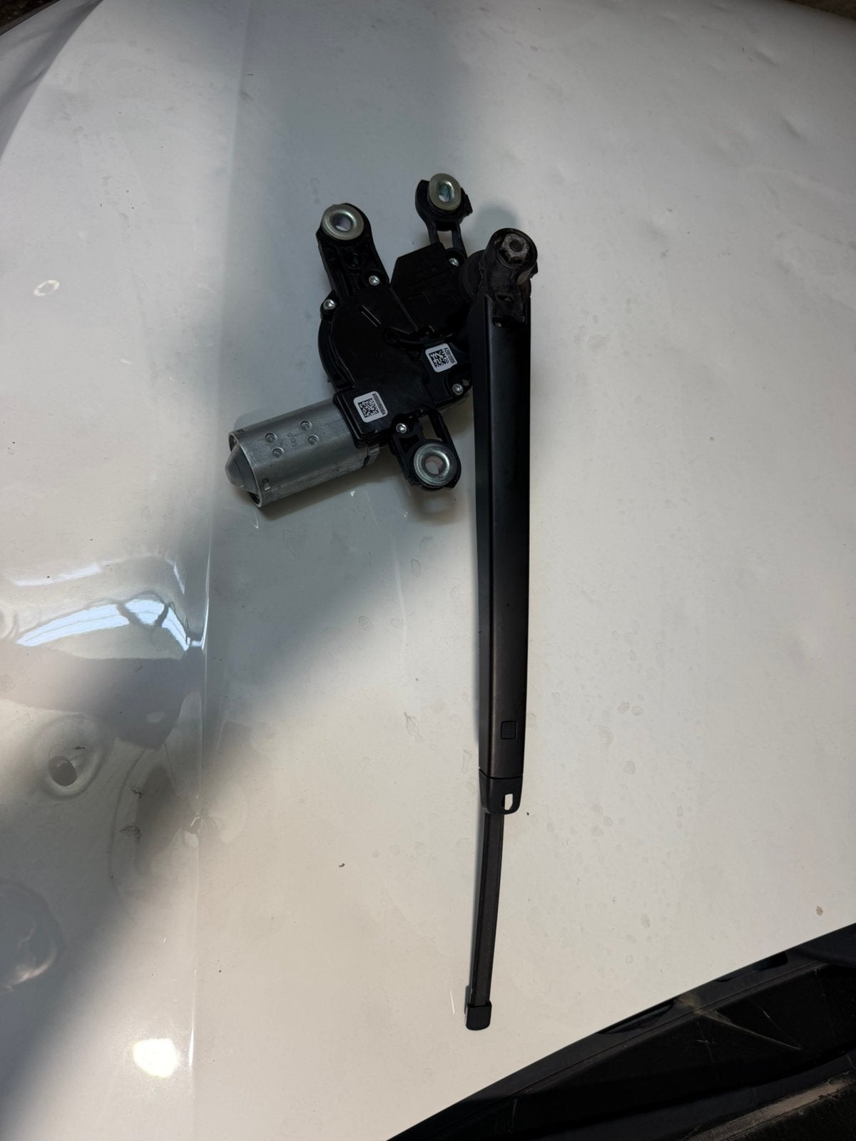 Te koop volkswagen polo 2G ruitenwisser motor achter + arm, Ophalen of Verzenden, Gebruikt, Volkswagen