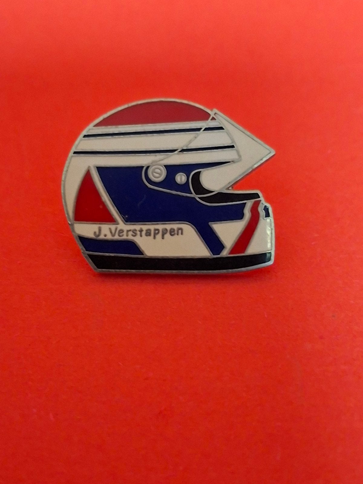Pin helm JOS VERSTAPPEN, Ophalen of Verzenden, Gebruikt, Sport