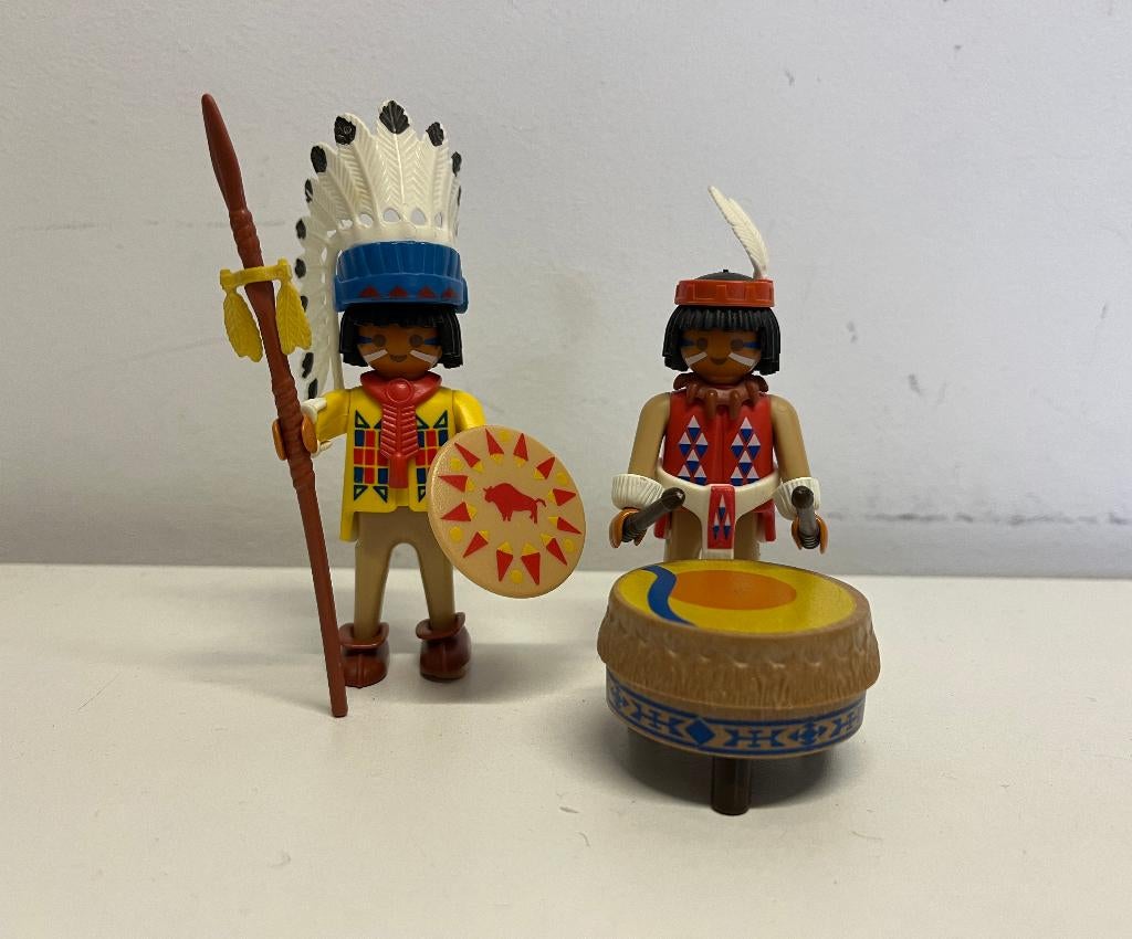 Western nr 425 Opperhoofd Krijger Indiaan Worriors 3732 3733, Kinderen en Baby's, Speelgoed | Playmobil, Gebruikt, Ophalen of Verzenden