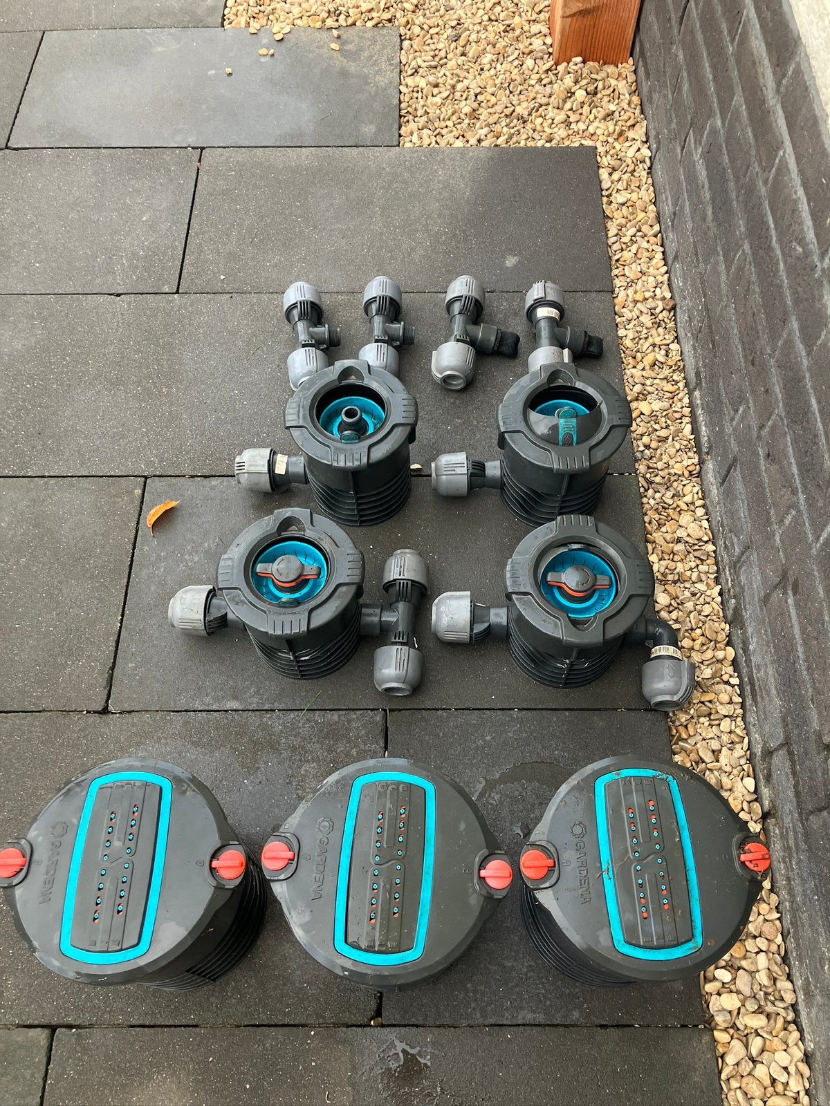 Gardena sprinklersysteem / beregeningset, Ophalen, Gebruikt, Zwenksproeier
