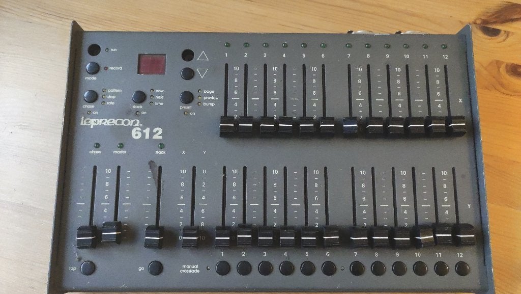 Leprecon 612 DMX controller, Ophalen, Gebruikt, Licht