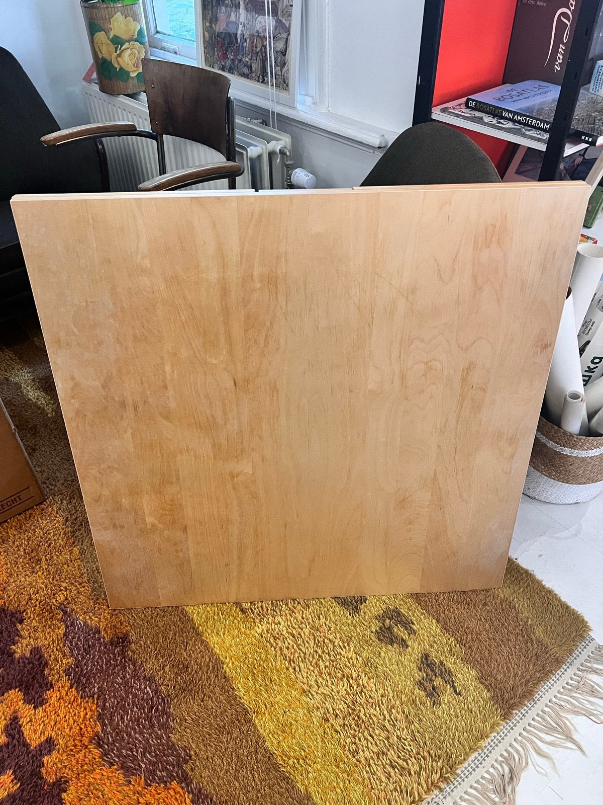 Uittrekbare Ikea (oude qualiteit) eettafel 90x90/180, Gebruikt, Vierkant, 150 tot 200 cm, Vier personen
