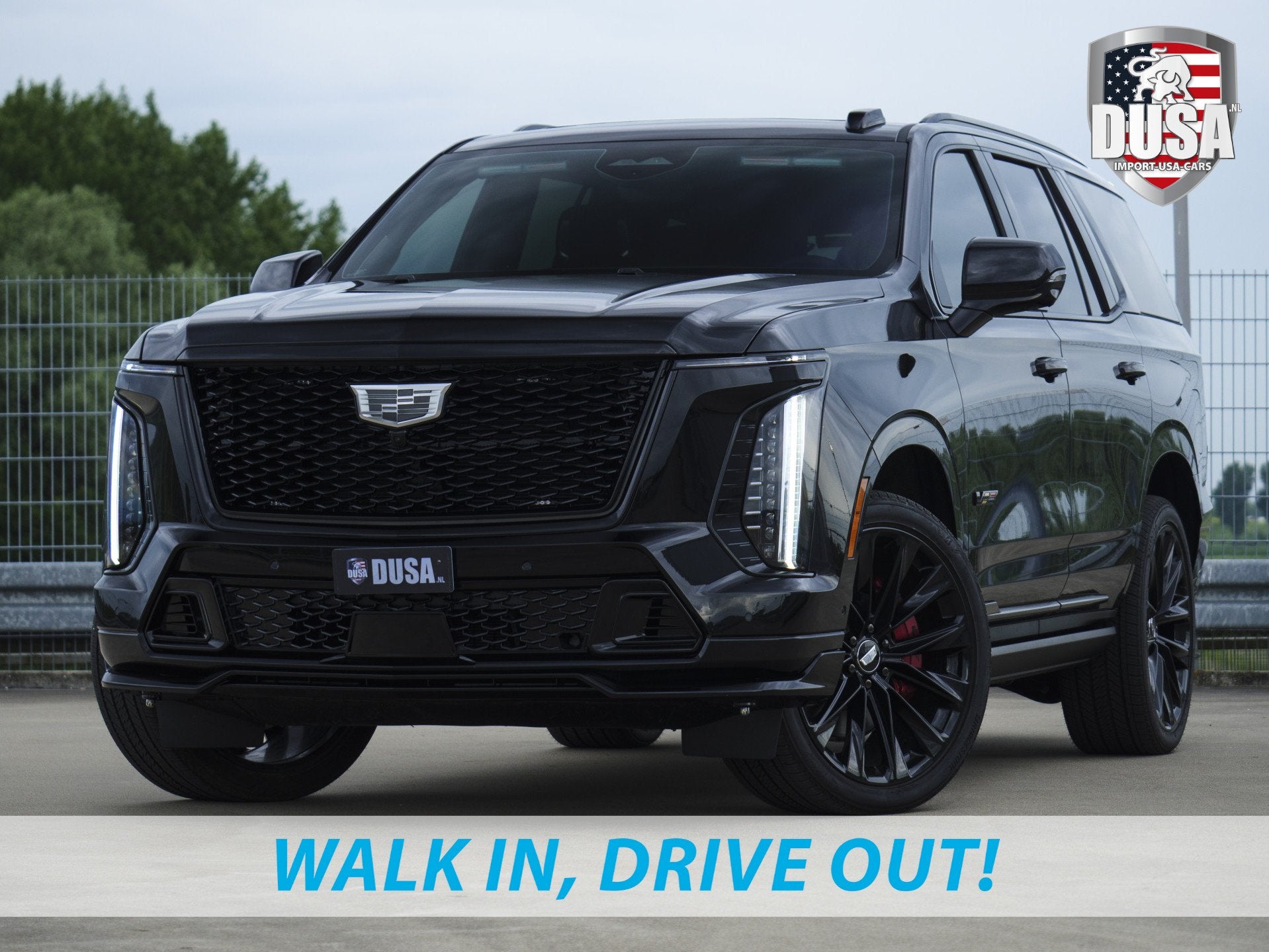 Cadillac Escalade V | 6.2L Supercharged V8 | LT4 55'' OLED t, Auto's, Automaat, Escalade, 7 stoelen, Zwart