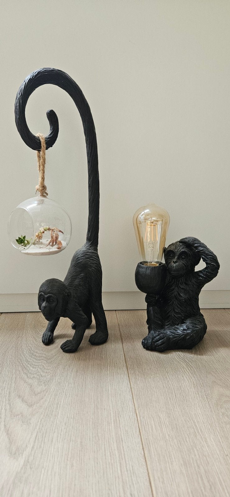 Apenlamp en terrarium decoratie set, Huis en Inrichting, Ophalen of Verzenden, Zo goed als nieuw
