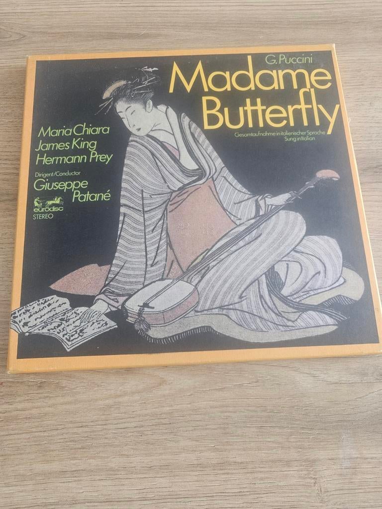 G. Puccini - Madame Butterfly - Eurodisc Stereo, Cd's en Dvd's, Vinyl | Klassiek, Ophalen of Verzenden