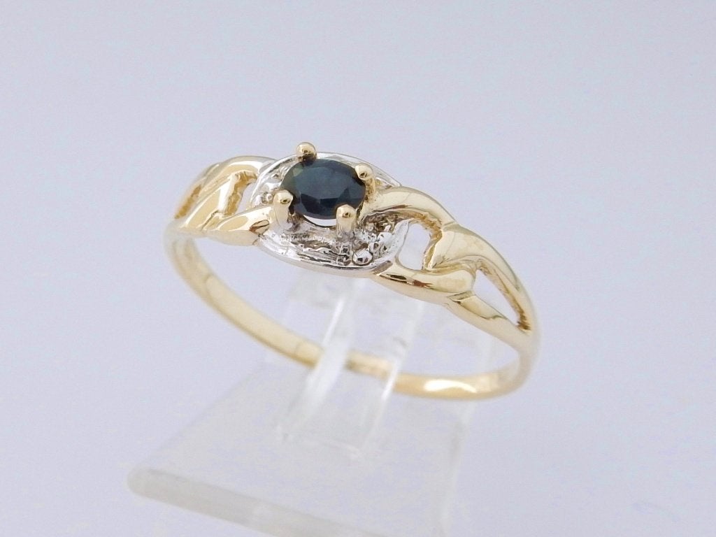 Prachtige 14 karaat Gouden Damesring Ring Saffier M18, Verzenden, Nieuw, Dame, Info@juwelenwereld.nl