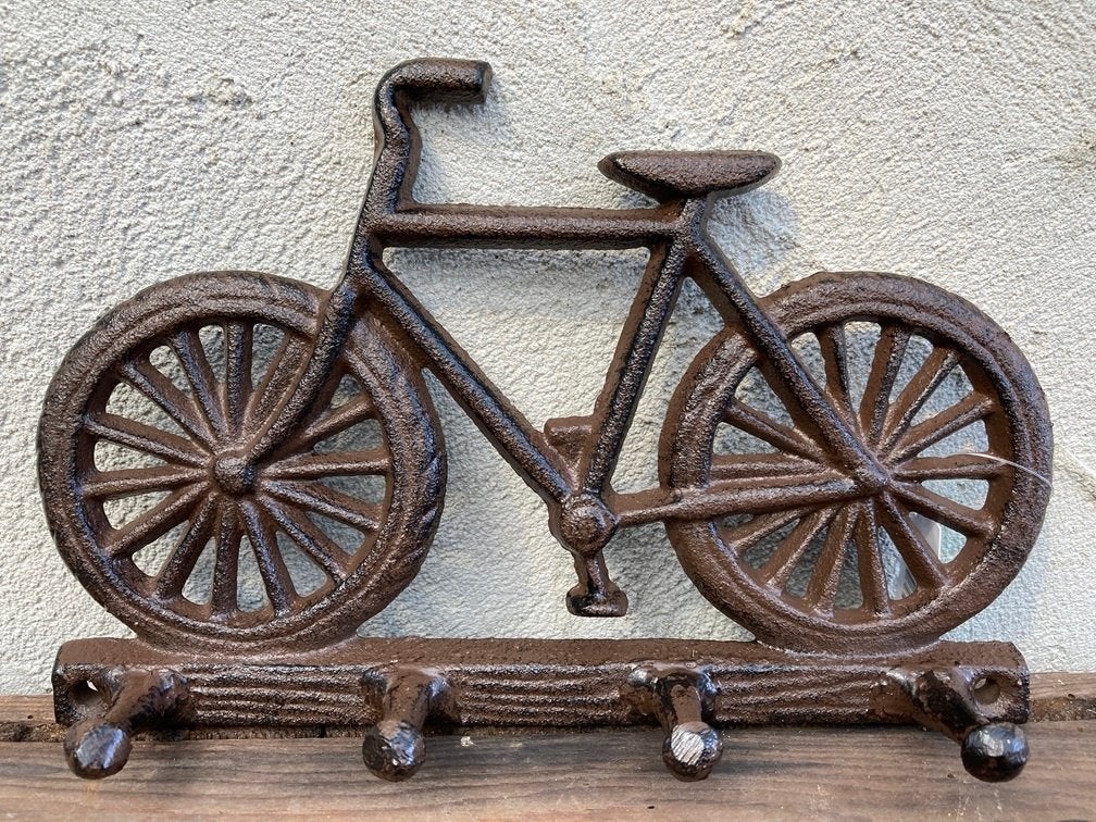 GIETIJZEREN KEUKENDOEKEN (HAAK) REKJE FIETS NIEUW, Wandkapstok, -, Nieuw, Ophalen of Verzenden