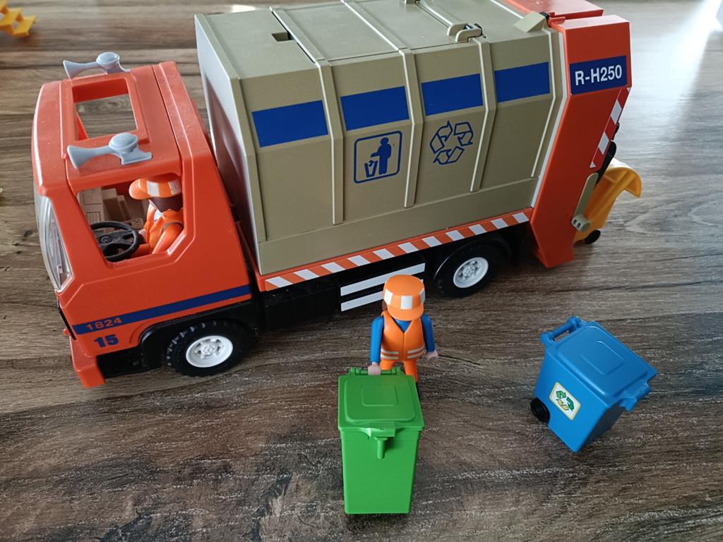 Playmobil vuilnis wagen, Ophalen of Verzenden, Gebruikt, Complete set