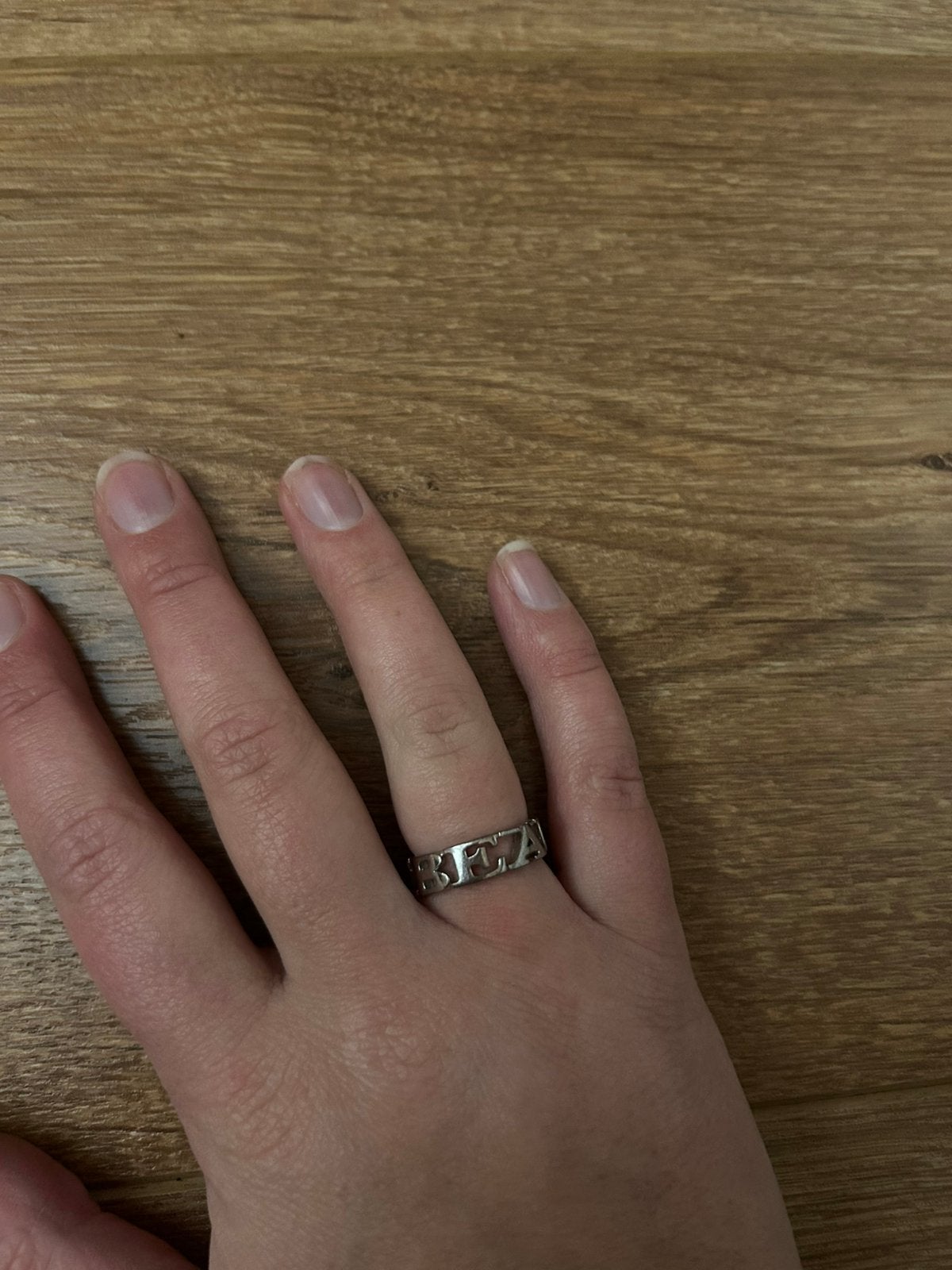 Mi moneda ring zilver kleurig, Sieraden, Tassen en Uiterlijk, Gebruikt, Ophalen of Verzenden, 17 tot 18, Dame