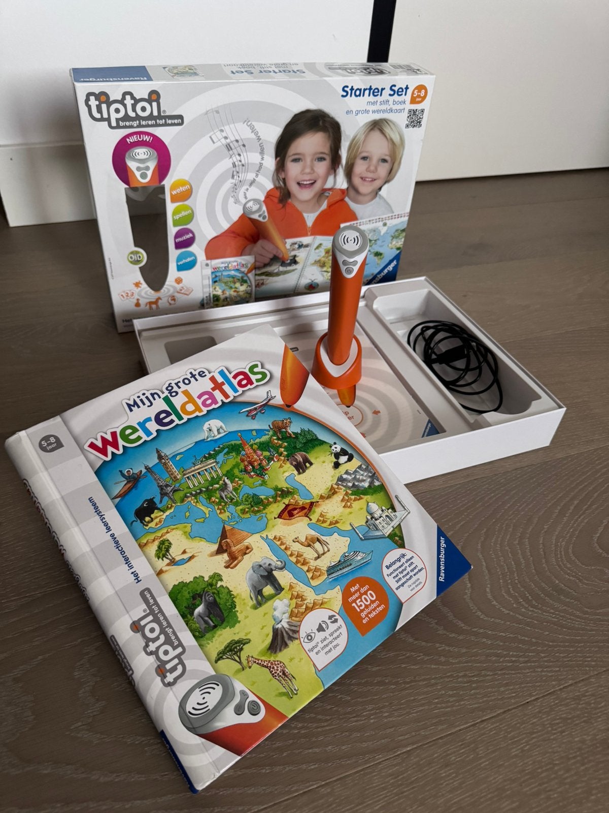 Tiptoi pen startersset; pen, snoertje, boek, Verzenden, Zo goed als nieuw