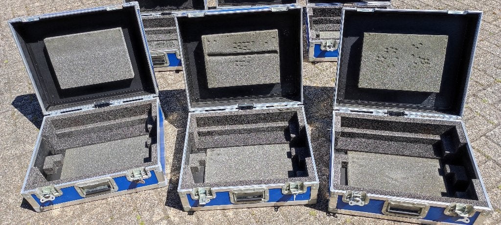 6x Meekel FlightCases - metalen koffers, Ophalen, Gebruikt, Overige instrumenten, Flightcase