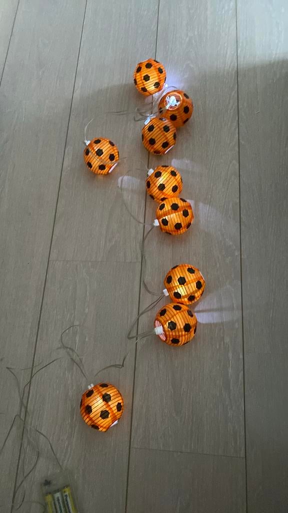 Voetbal verlichting - 2 sets lichtslingers, Ophalen of Verzenden, Zo goed als nieuw