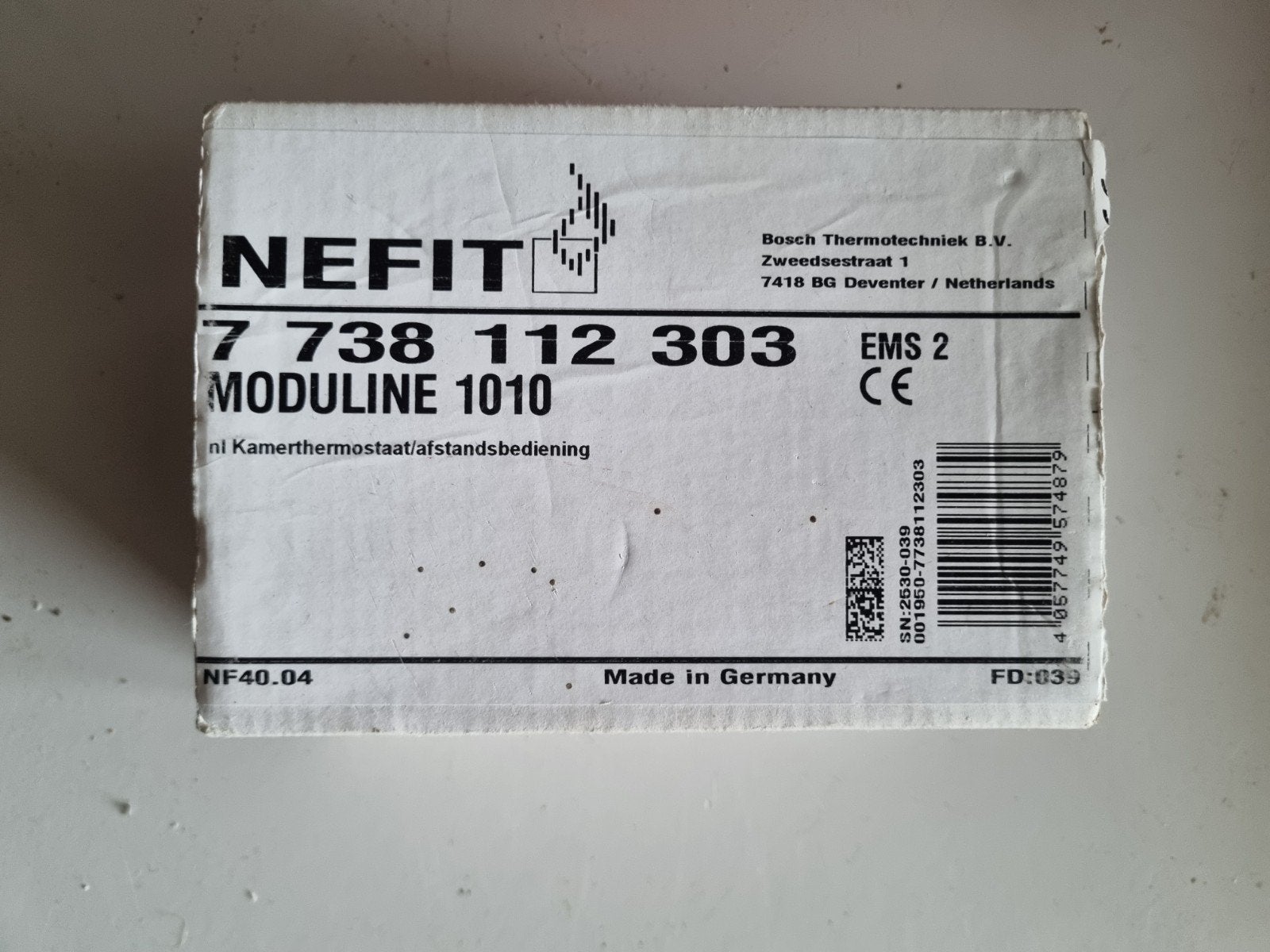 Nefit ModuLine 1010 Kamerthermostaat - Nieuw in doos, Doe-het-zelf en Verbouw, Ophalen of Verzenden, Nieuw
