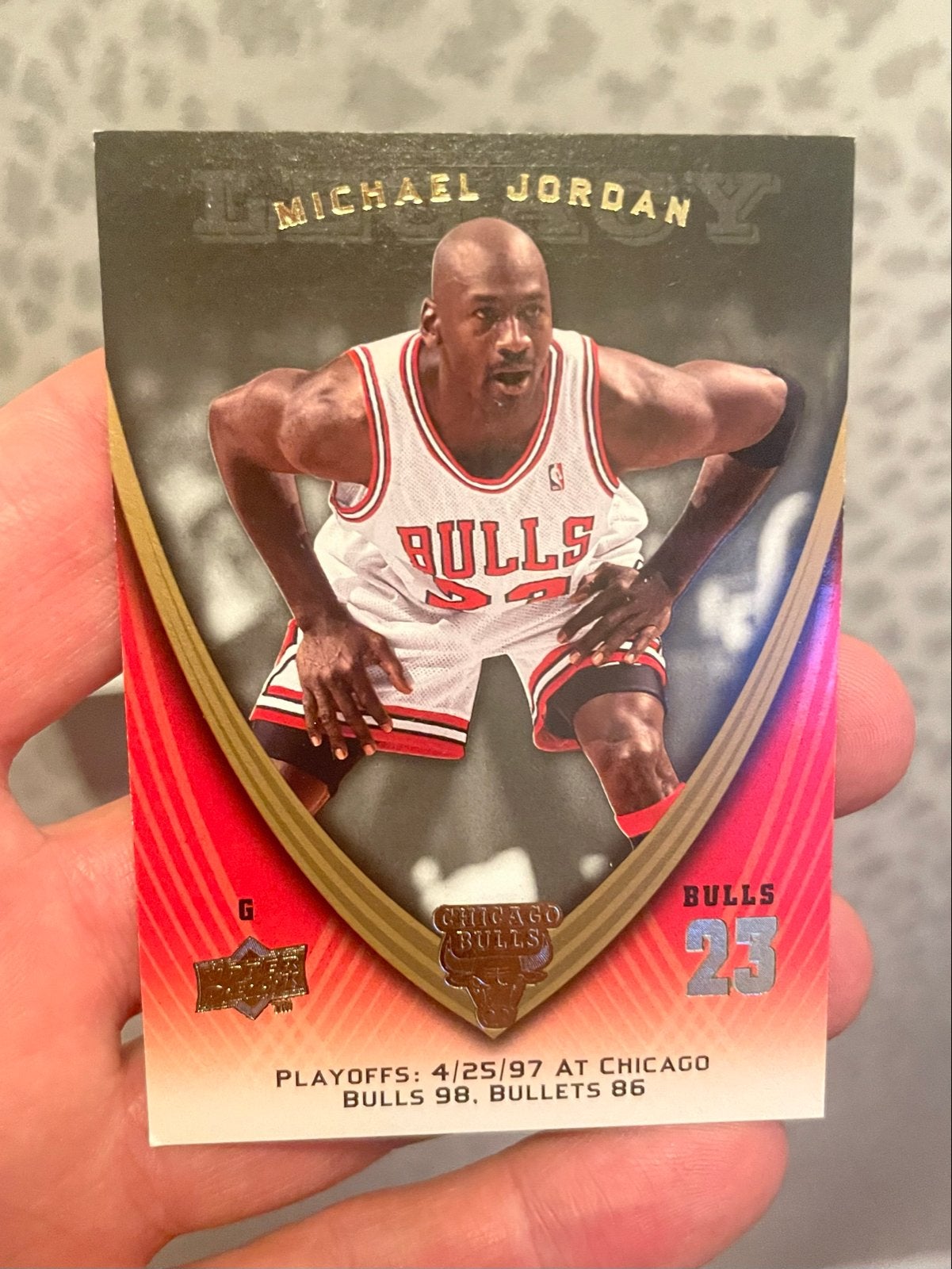 Michael Jordan Legacy Basketbal Trading Card, Verzamelen, Verzenden, Gebruikt, Overige sporten, Spelerskaart