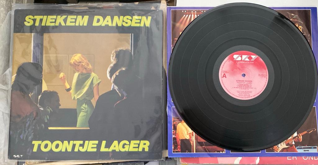 Toontje Lager lp stiekem dansen, Ophalen of Verzenden, Zo goed als nieuw, 12 inch, Pop