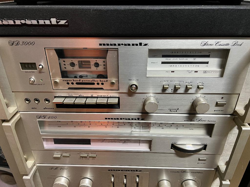 Marantz set PM400 + SD500 + ST400 in rack, Ophalen, Gebruikt, Tuner of Radio, Overige merken