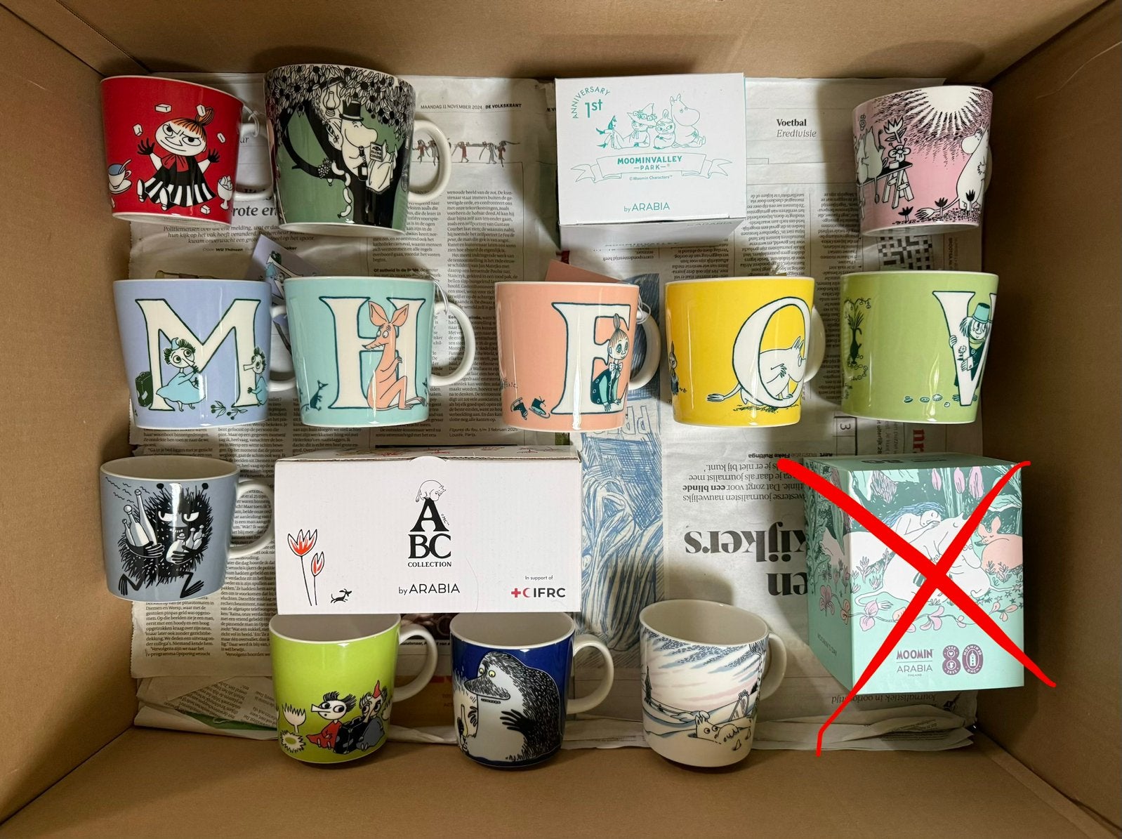 Moomin mokken, Nieuw, Ophalen of Verzenden, Overige stijlen, Kop(pen) en/of Schotel(s)