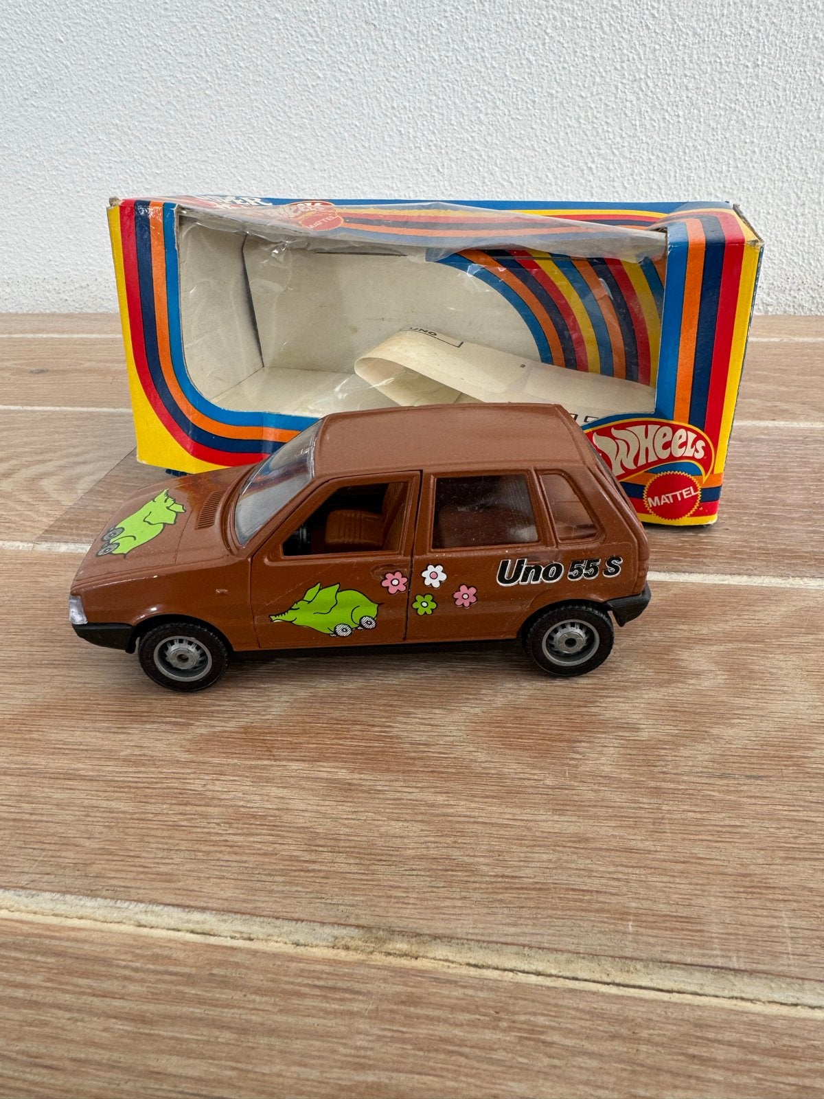 Hot Wheels Fiat Uno 55 S (Mattel) - Vintage Speelgoedauto, Ophalen of Verzenden, Gebruikt
