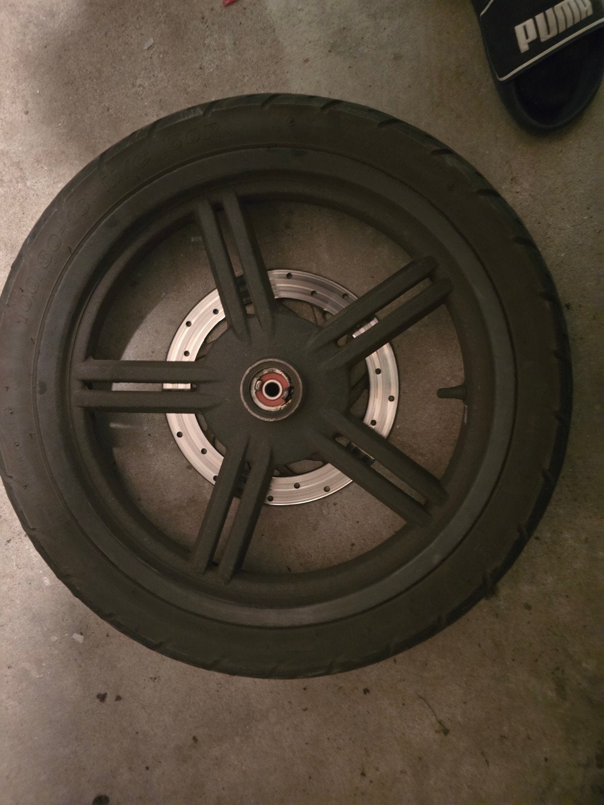 Voor velg met remschijf kymco, Ophalen