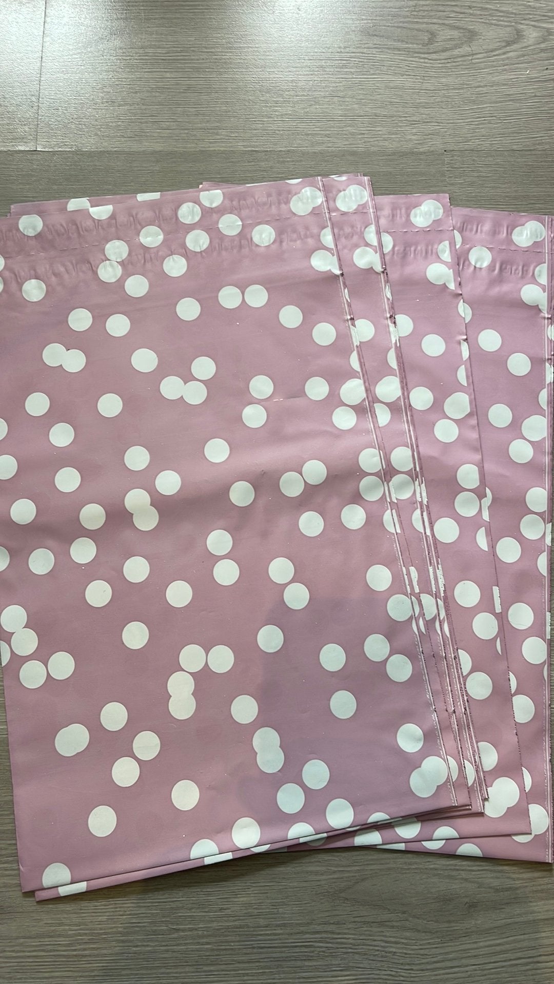 Set van 50 verzendzakken roze met witte stippen, Ophalen of Verzenden, Nieuw