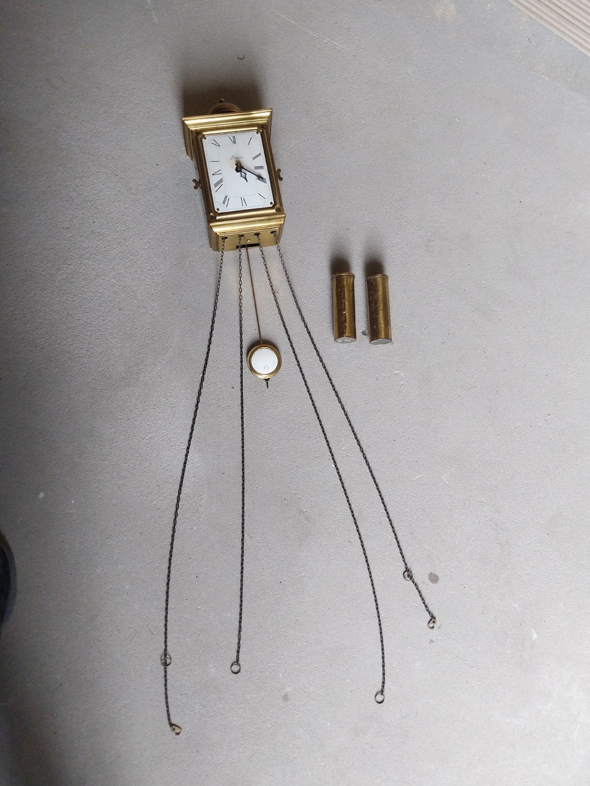 Antieke Bernice wandklok met kettingmechanisme, Ophalen of Verzenden