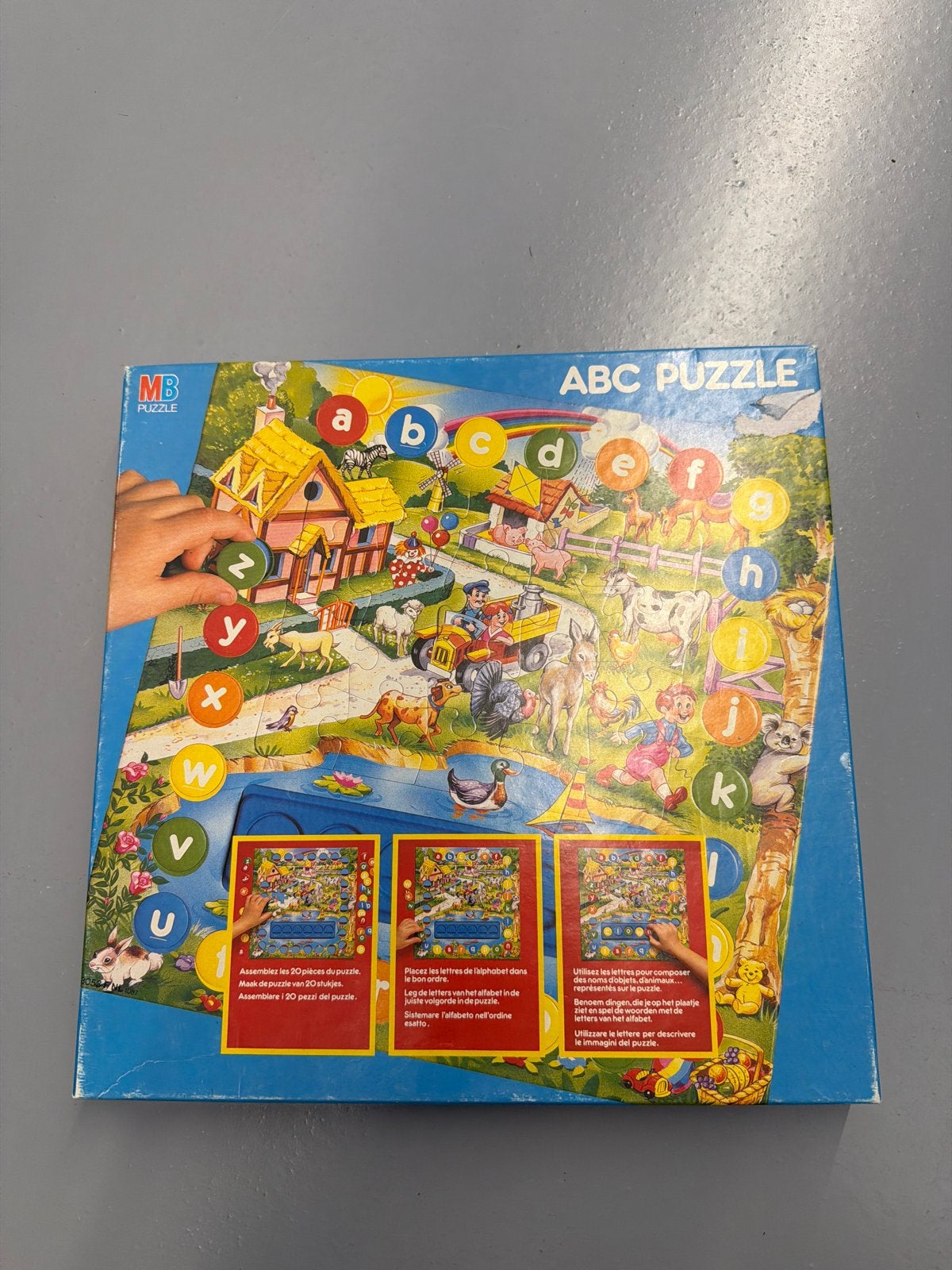 MB Puzzle ABC Boerderij Puzzel met Letters, Ophalen, 10 tot 50 stukjes, Gebruikt, 2 tot 4 jaar