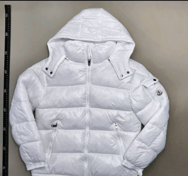 Nieuwe Moncler maya jas maat M met NFC - Goedkoopste Prijs!, Ophalen of Verzenden, Nieuw, Wit, Moncler