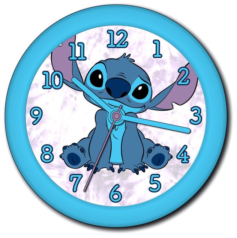 Stitch Wandklok - Disney Klok, Kinderen en Baby's, Kindermode-accessoires, Ophalen of Verzenden, Nieuw, Stitch