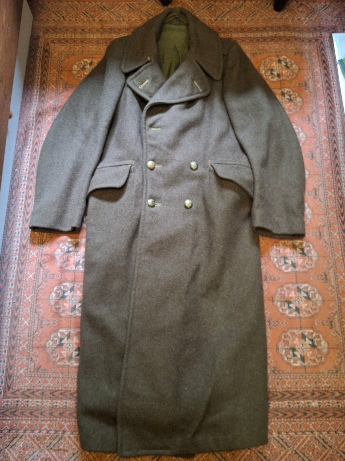 Wo2  Greatcoat Canadees size 7, Ophalen of Verzenden, Landmacht, Overige gebieden, Kleding of Schoenen