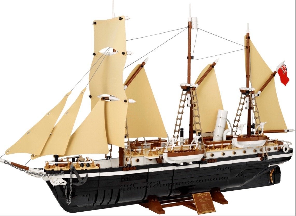 LEGO Icons 10335 H.M.S. Endurance Schip Model, Hobby en Vrije tijd, Modelbouw | Boten en Schepen, Ophalen, Zo goed als nieuw, Groter dan 1:32