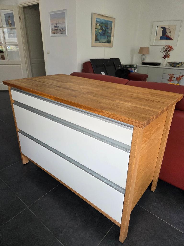 KOOPJE: IKEA ladekast (Bravad), Ophalen, 100 tot 150 cm, Modern, Scandinavisch, Zo goed als nieuw