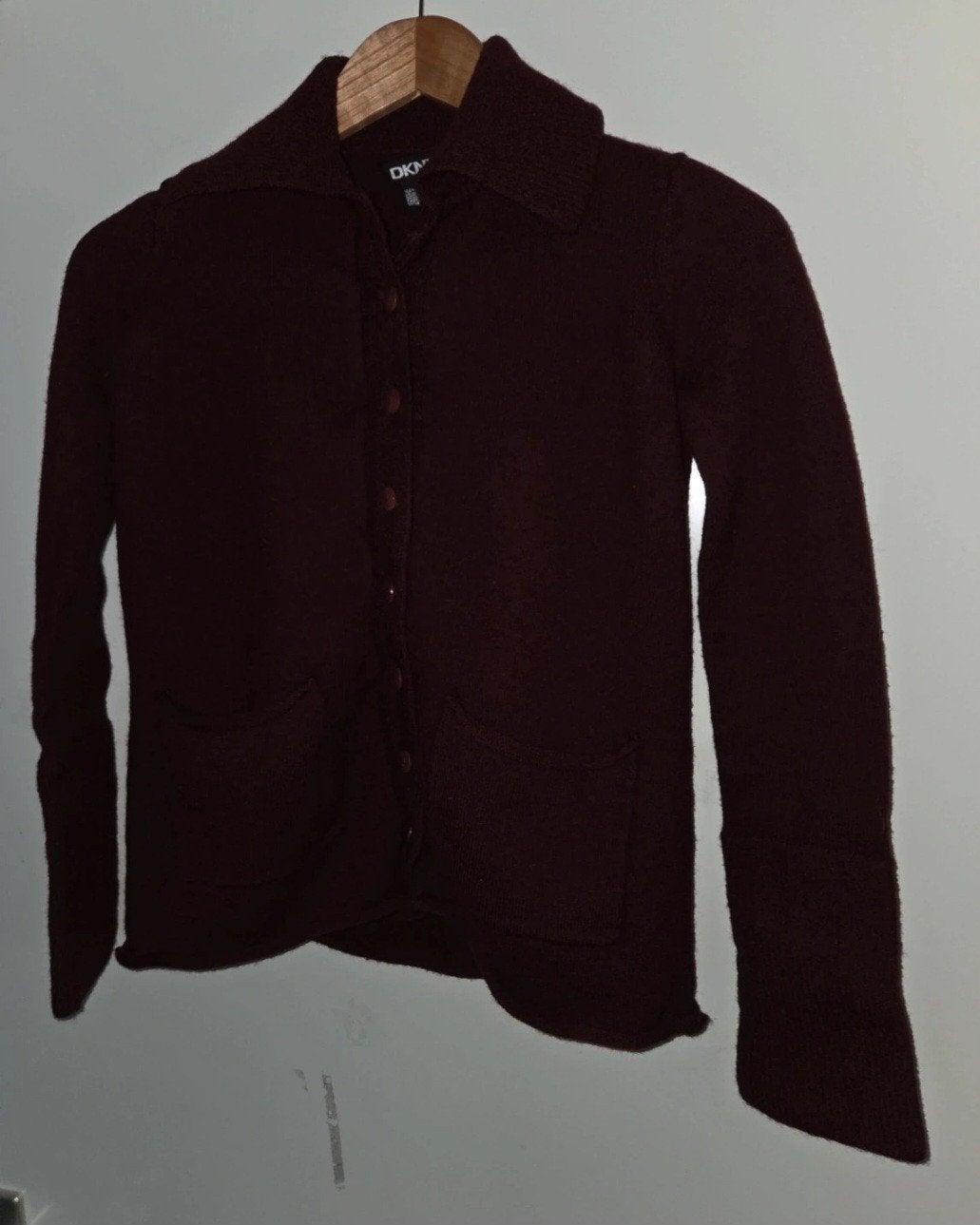DKNY vest maat S stretch wijnrood, DKNY, Ophalen of Verzenden, Maat 36 (S), Gedragen