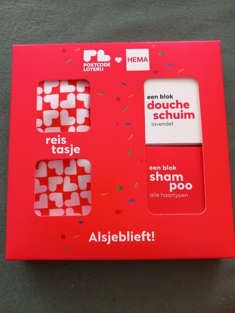 Postcodeloterij / HEMA verzorgingsset., Ophalen of Verzenden, Nieuw, Overige typen