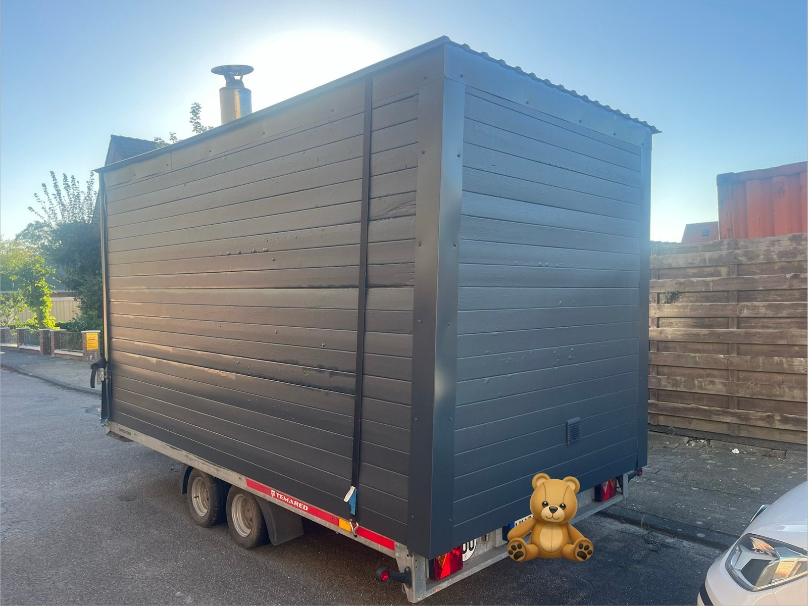 Mobile Trailer Sauna, Ophalen