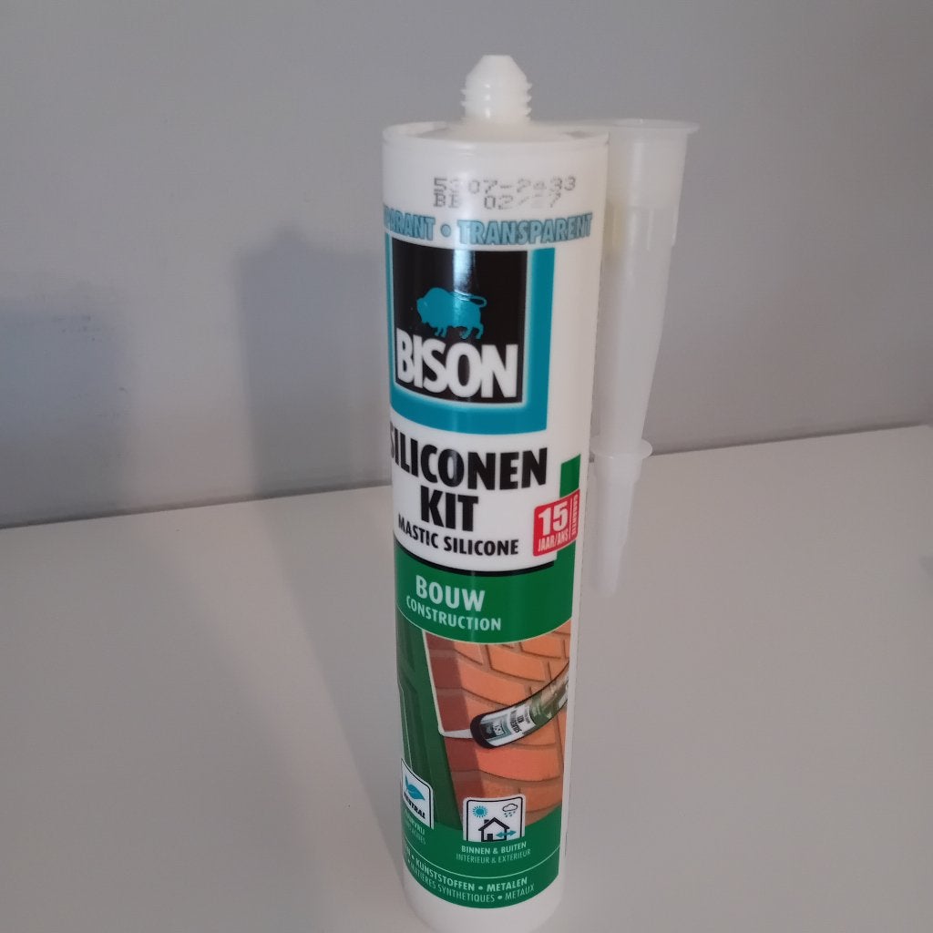 Bison siliconenkit transparant, Ophalen, Nieuw