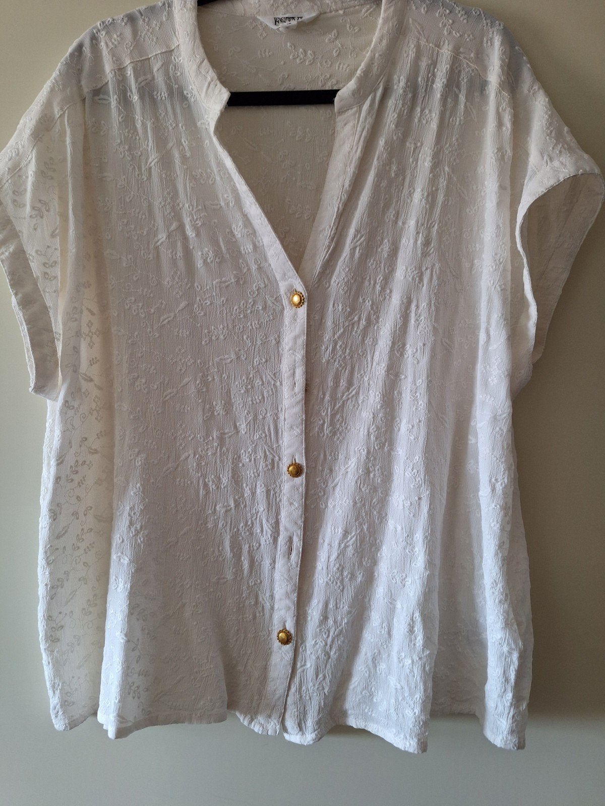 Creme blouse  mt 48, Kleding | Dames, Ophalen of Verzenden, Nieuw, Maat 46/48 (XL) of groter, Beige